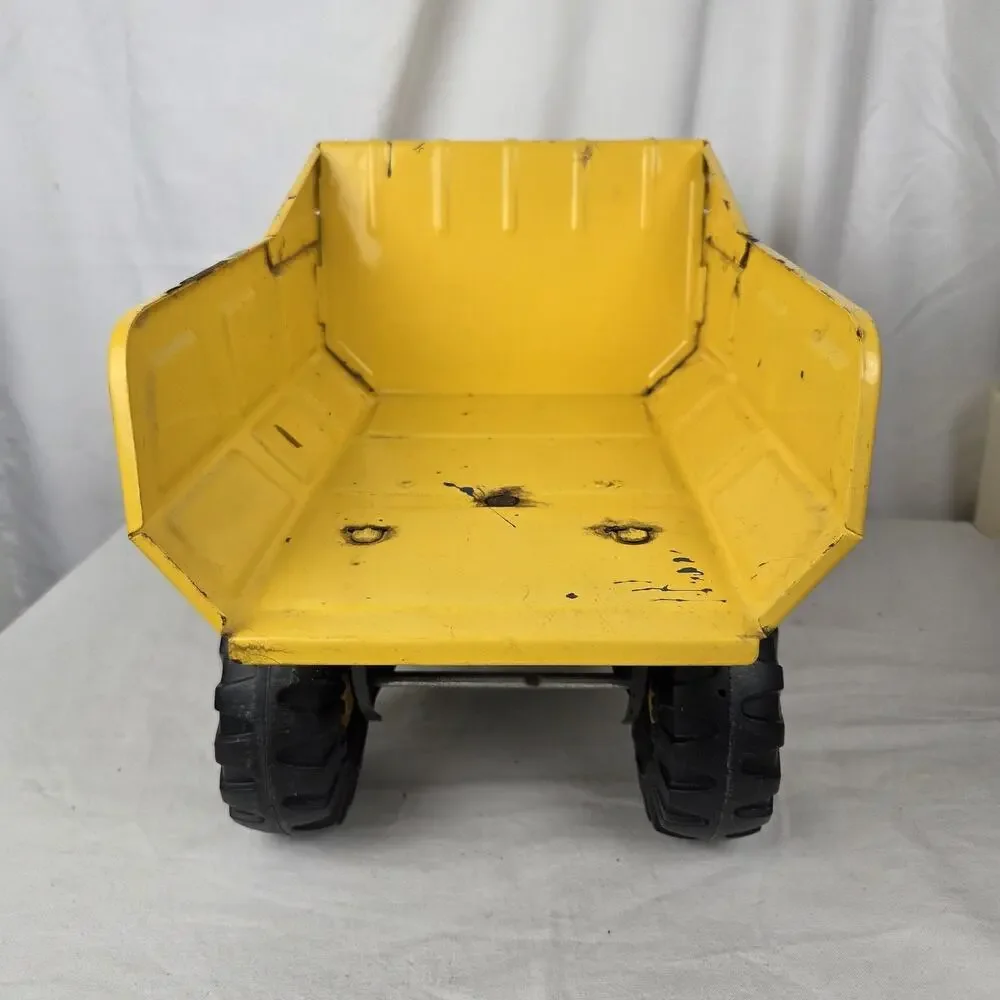 Vintage Big Tonka Dump Truck Turbo Diesel XMB-975 Toy Vehicle 1980s Yellow